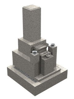 和型の一般墓の墓石写真